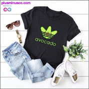 Plus Size S-5XL New Avocado Print T Shirt Women Shirts - plusminusco.com