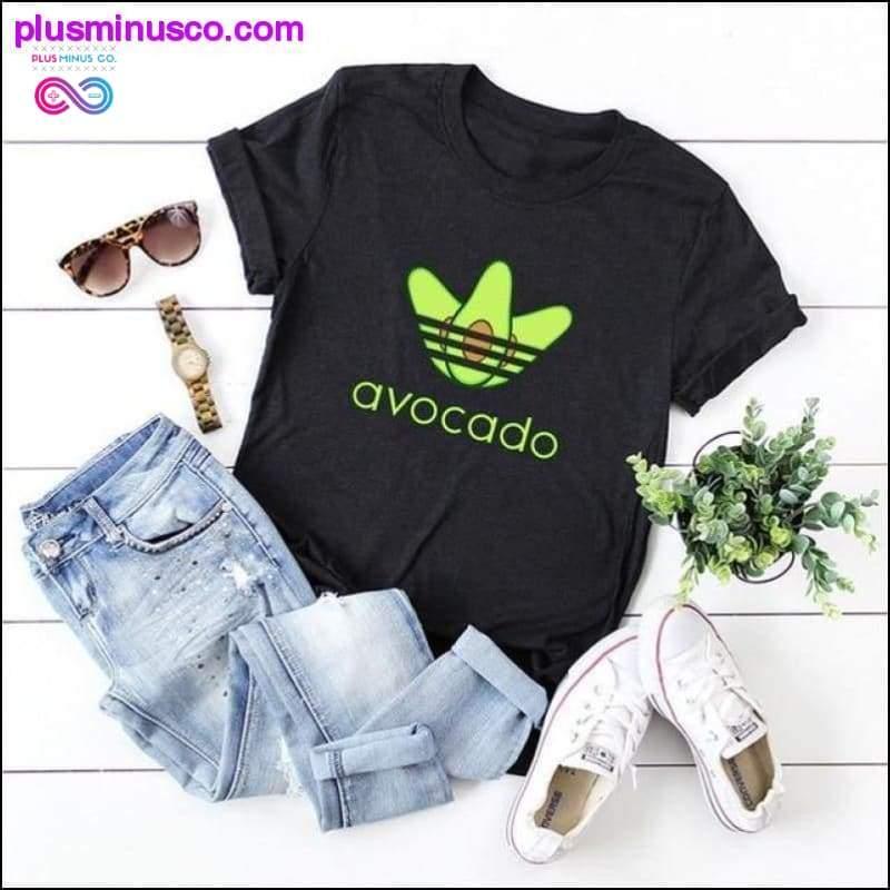 Plus Size S-5XL New Avocado Print T Shirt Women Shirts - plusminusco.com