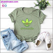 Plus Size S-5XL Νέο γυναικείο πουκάμισο T-shirt Avocado Print - plusminusco.com