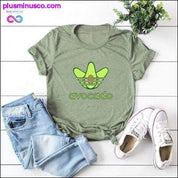 Plus Size S-5XL New Avocado Print T Shirt Women Shirts - plusminusco.com
