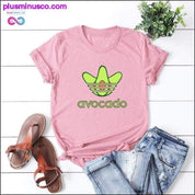 Plus Size S-5XL New Avocado Print T Shirt Women Shirts - plusminusco.com