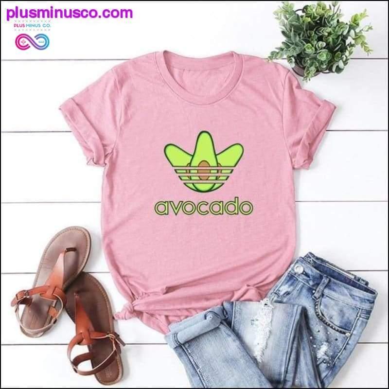 Plus Size S-5XL New Avocado Print T Shirt Women Shirts - plusminusco.com