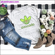 Plus Size S-5XL New Avocado Print T Shirt Women Shirts - plusminusco.com