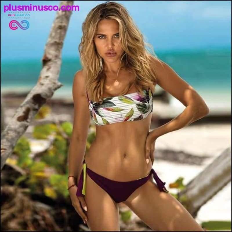 Sexy Push-Up-Bikini in Übergröße, zweiteilig – plusminusco.com