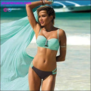 Plus Size Sexet Push Up To-Piece Bikini - plusminusco.com