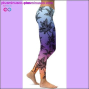 Plus Size Sport Pants Women Gradient Color Black Red - plusminusco.com