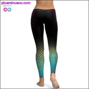 Plus Size Sport Pants Women Gradient Color Black Red - plusminusco.com