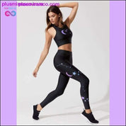 Plus Size Sport Pants Women Gradient Color Black Red - plusminusco.com