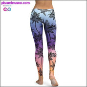 Plus Size Sport Pants Women Gradient Color Black Red - plusminusco.com