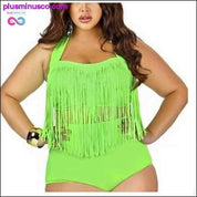 dvodijelni kupaći kostim veće veličine, bikini visokog struka - plusminusco.com