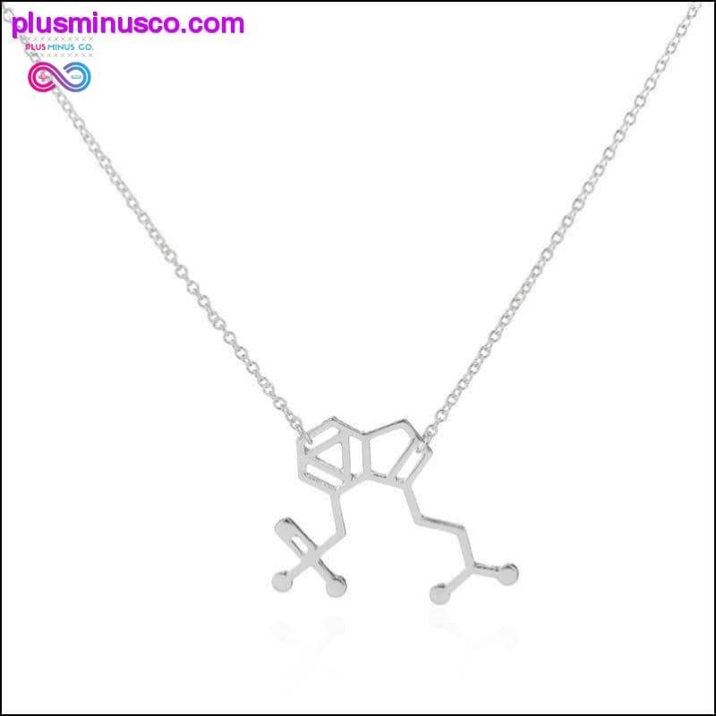 PlusMinus Mushrooms Molecule Structure Hálsmen fyrir konur - plusminusco.com