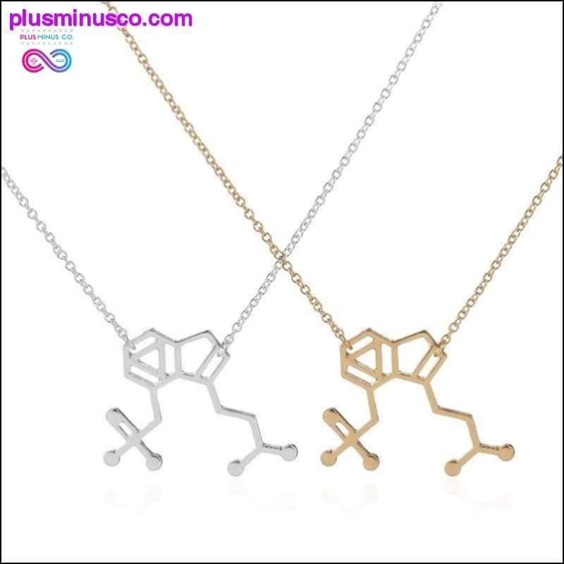 PlusMinus Mushrooms Molecule Structure Hálsmen fyrir konur - plusminusco.com
