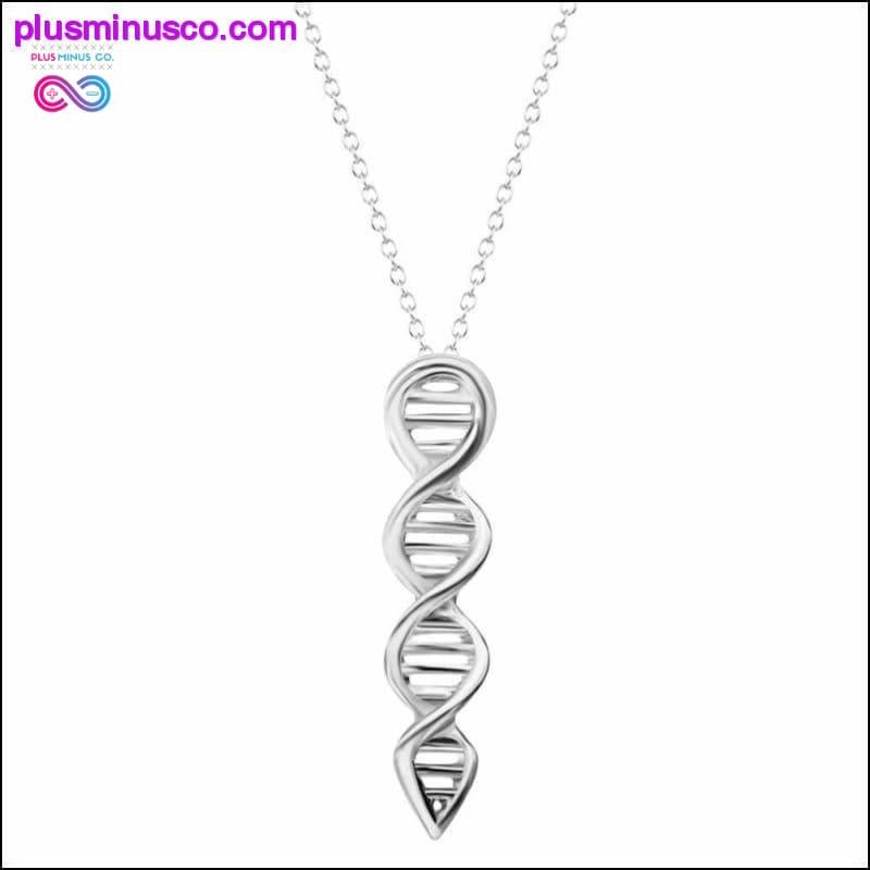 قلادة جزيء DNA من مجوهرات PlusMinus العلمية - plusminusco.com