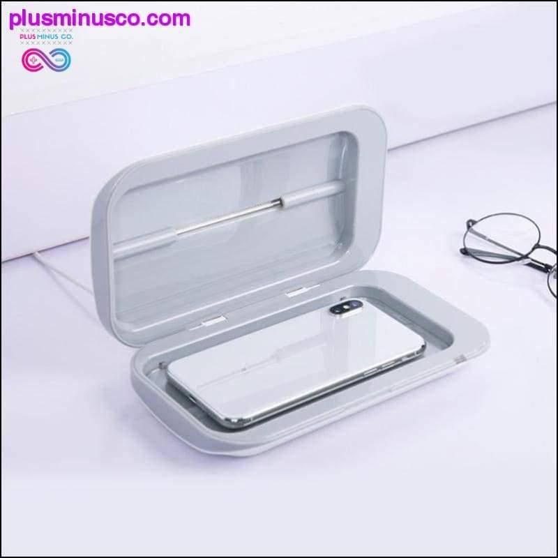 Pārnēsājams dubultā UV sterilizatora kastes juvelierizstrādājumu pulksteņa tālrunis - plusminusco.com