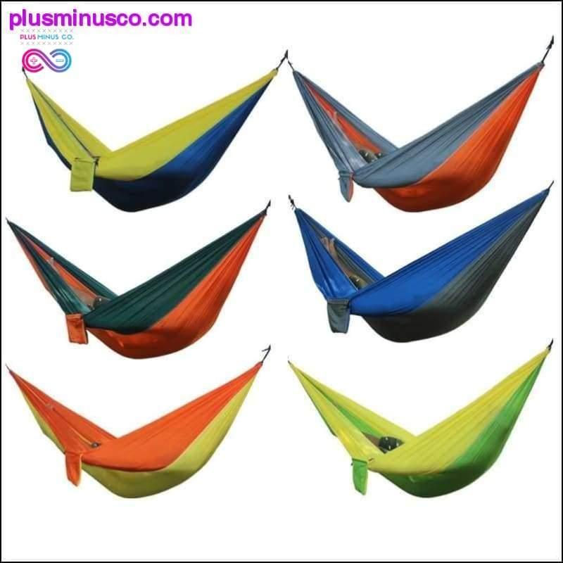 Portable Hammock Double Person Camping Survival Garden Swing - plusminusco.com