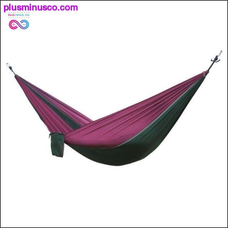 Portable Hammock Double Person Camping Survival Garden Swing - plusminusco.com