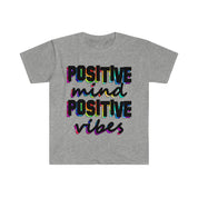 सकारात्मक मन सकारात्मक तरंगें | रंगीन प्रिंट टी-शर्ट कॉटन, क्रू नेक, डीटीजी, पुरुषों के कपड़े, मदर्स डे प्रमोशन, नियमित फिट, टी-शर्ट, यूनिसेक्स, महिलाओं के कपड़े - प्लसमिनस्को.कॉम