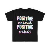 Positive Mind Positive Vibes T-Shirt, Motivational shirt, Inspirational shirt, Positivity T-shirt - plusminusco.com