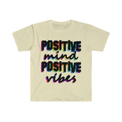 Positive Mind Футболка Positive Vibes, Мотивационная рубашка, Вдохновляющая рубашка, Футболка Positivity - plusminusco.com