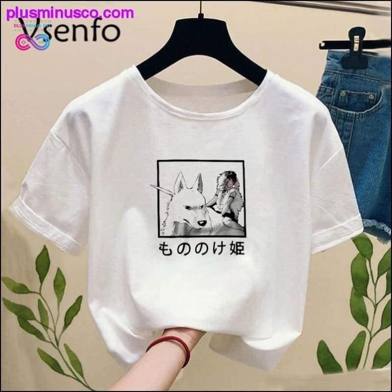 Princess Mononoke T-shirt with Print Ghibli Studio Tshirt - plusminusco.com