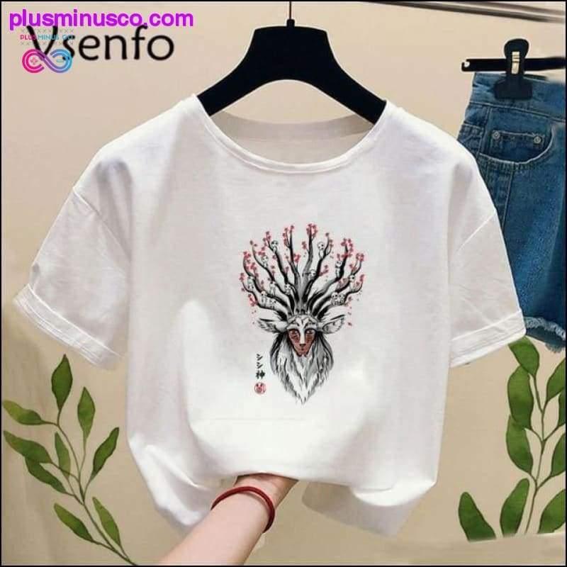 Princess Mononoke T-shirt with Print Ghibli Studio Tshirt - plusminusco.com