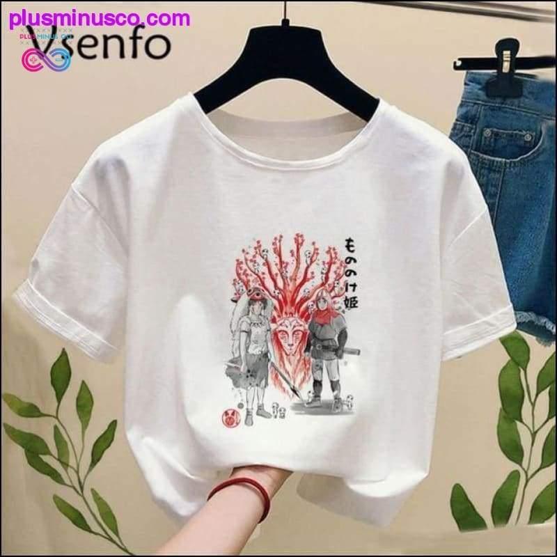 Princess Mononoke T-shirt with Print Ghibli Studio Tshirt - plusminusco.com