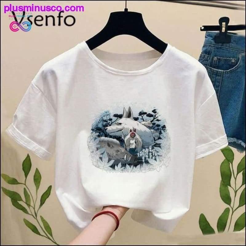 Princess Mononoke T-shirt with Print Ghibli Studio Tshirt - plusminusco.com