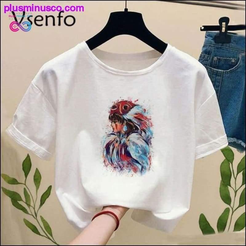Princess Mononoke T-shirt with Print Ghibli Studio Tshirt - plusminusco.com