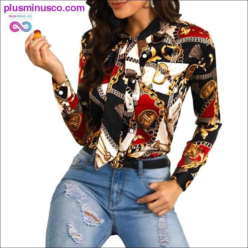 Print Chain Tie Shirt - plusminusco.com