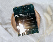 Prom night, Prom Party Invitation, Prom Invitation Flyer, Prom Event Flyer digital download, Card Template,  digital editable Canva Template - plusminusco.com