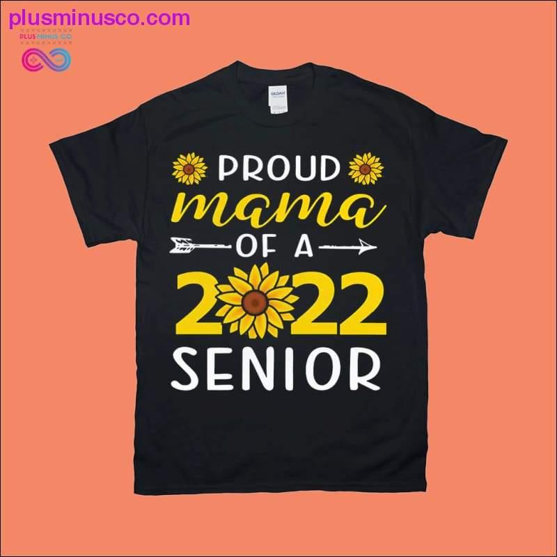 Fière maman d'un senior 2022 | T-shirts fleur de soleil - plusminusco.com