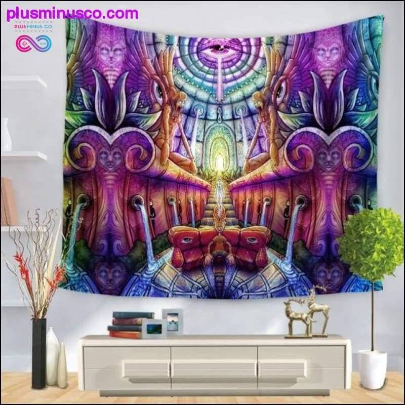 Psihedelična tapiserija, viseča kavč iz poliestra na steni - plusminusco.com