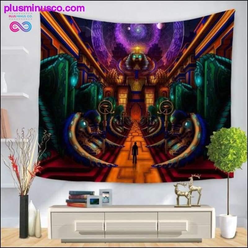 Psihodelična tapiserija, viseći poliesterski tanki kauč - plusminusco.com