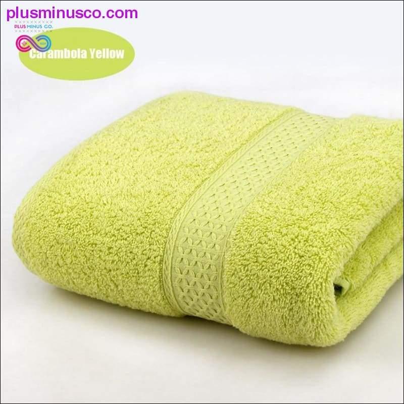 منشفة حمام كبيرة من القطن الخالص فائقة الامتصاص - plusminusco.com