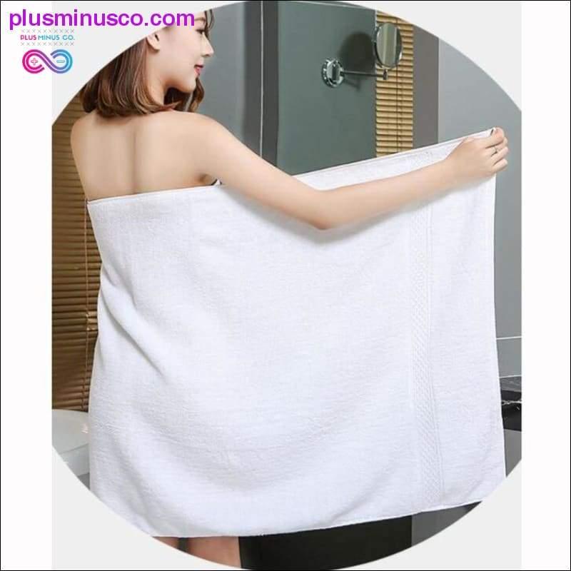 Grande serviette de bain super absorbante en pur coton - plusminusco.com