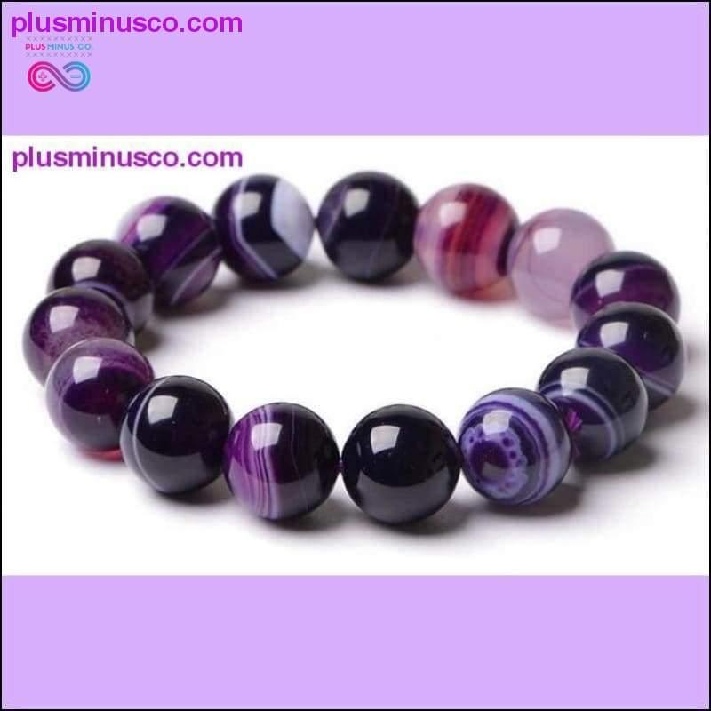 Фіолетові браслети з оніксу для жінок - plusminusco.com