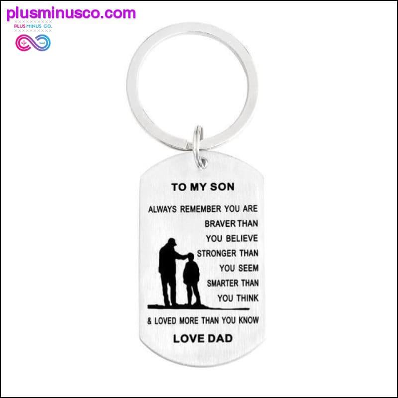 QIHE JEWELRY Personalizovaná kľúčenka so psou známkou "Vy ste - plusminusco.com
