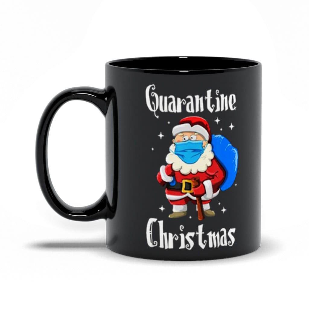 Quarantine Christmas Black Mugs - plusminusco.com