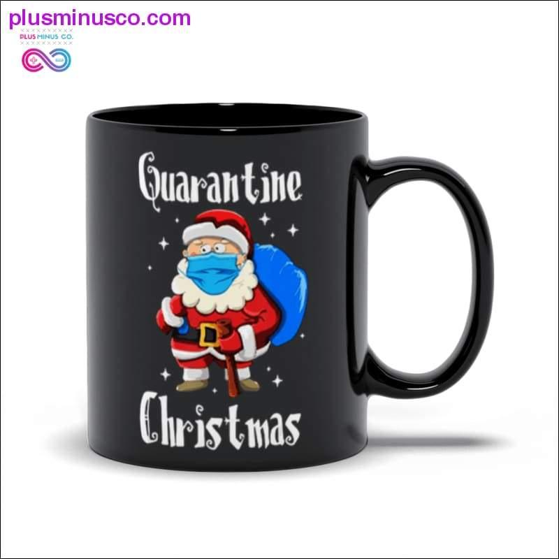 Tasses noires de Noël de quarantaine Tasses - plusminusco.com