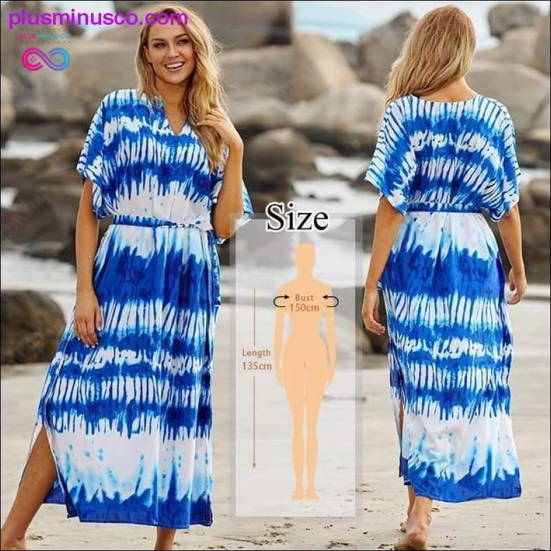 Quick-drying Kaftan Beach Cover up Pareos de Playa Mujer - plusminusco.com