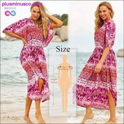 Quick-drying Kaftan Beach Cover up Pareos de Playa Mujer - plusminusco.com