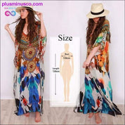 Quick-drying Kaftan Beach Cover up Pareos de Playa Mujer - plusminusco.com
