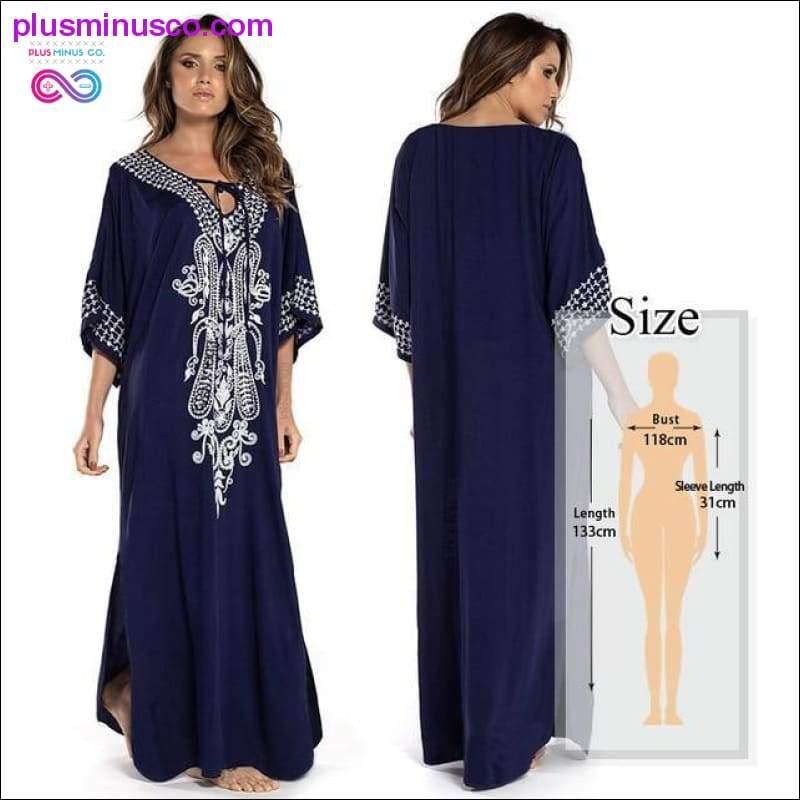 Quick-drying Kaftan Beach Cover up Pareos de Playa Mujer - plusminusco.com