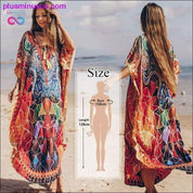 Quick-drying Kaftan Beach Cover up Pareos de Playa Mujer - plusminusco.com