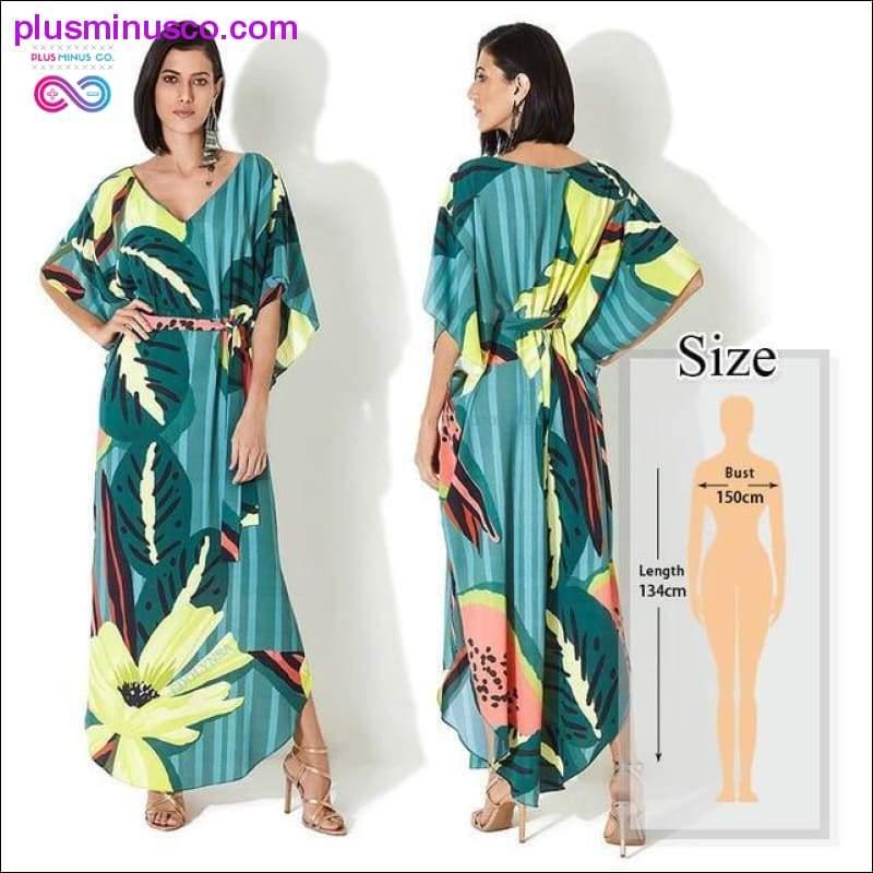 Quick-drying Kaftan Beach Cover up Pareos de Playa Mujer - plusminusco.com