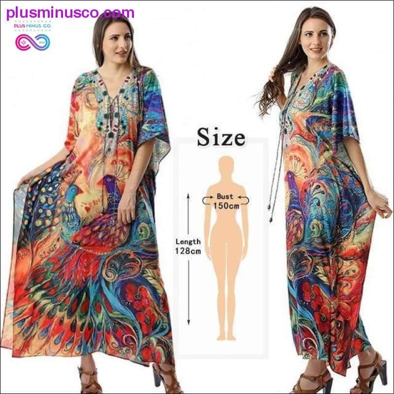 Quick-drying Kaftan Beach Cover up Pareos de Playa Mujer - plusminusco.com