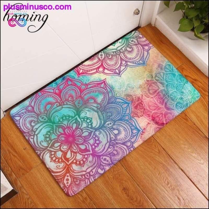 Rainbow Color Mandala Rugs - plusminusco.com