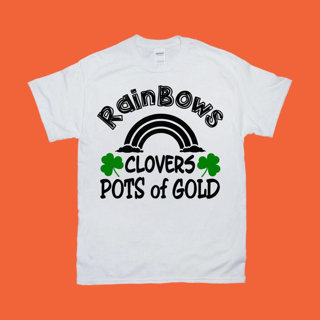Regenbogen Klavers Potten met goud T-shirts Noem me Pinch, ik ben Iers, Pinch Proof, Pots Of Gold, st paddys day, st patrick party, St Patricks day - plusminusco.com