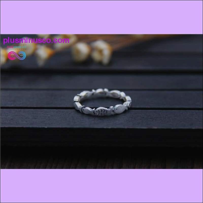 Real S 999 Silver Fine Jewelry for Women Handmade Engraved - plusminusco.com