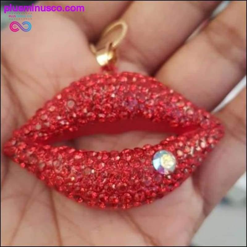Каралі з залатым ланцужком Red Flaming Lips - plusminusco.com